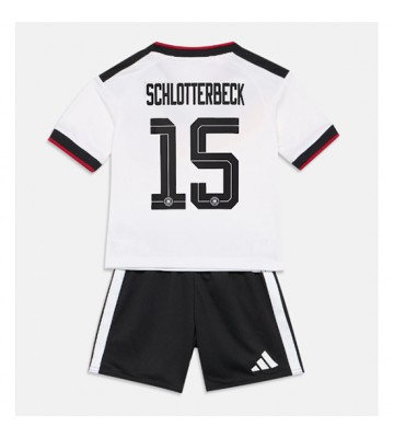 Tyskland Nico Schlotterbeck #15 Hemmaställ Barn VM 2026 Kortärmad (+ Korta byxor)